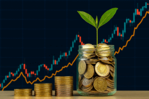 an image of coins in a jar