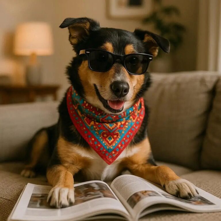 a-reading-dog