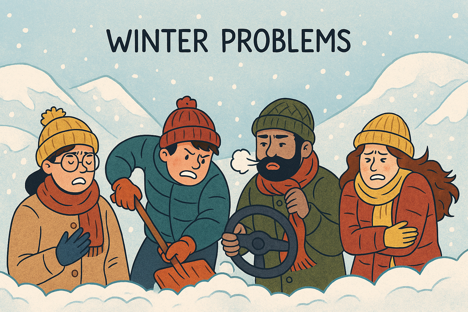 winter household challenges faced by people