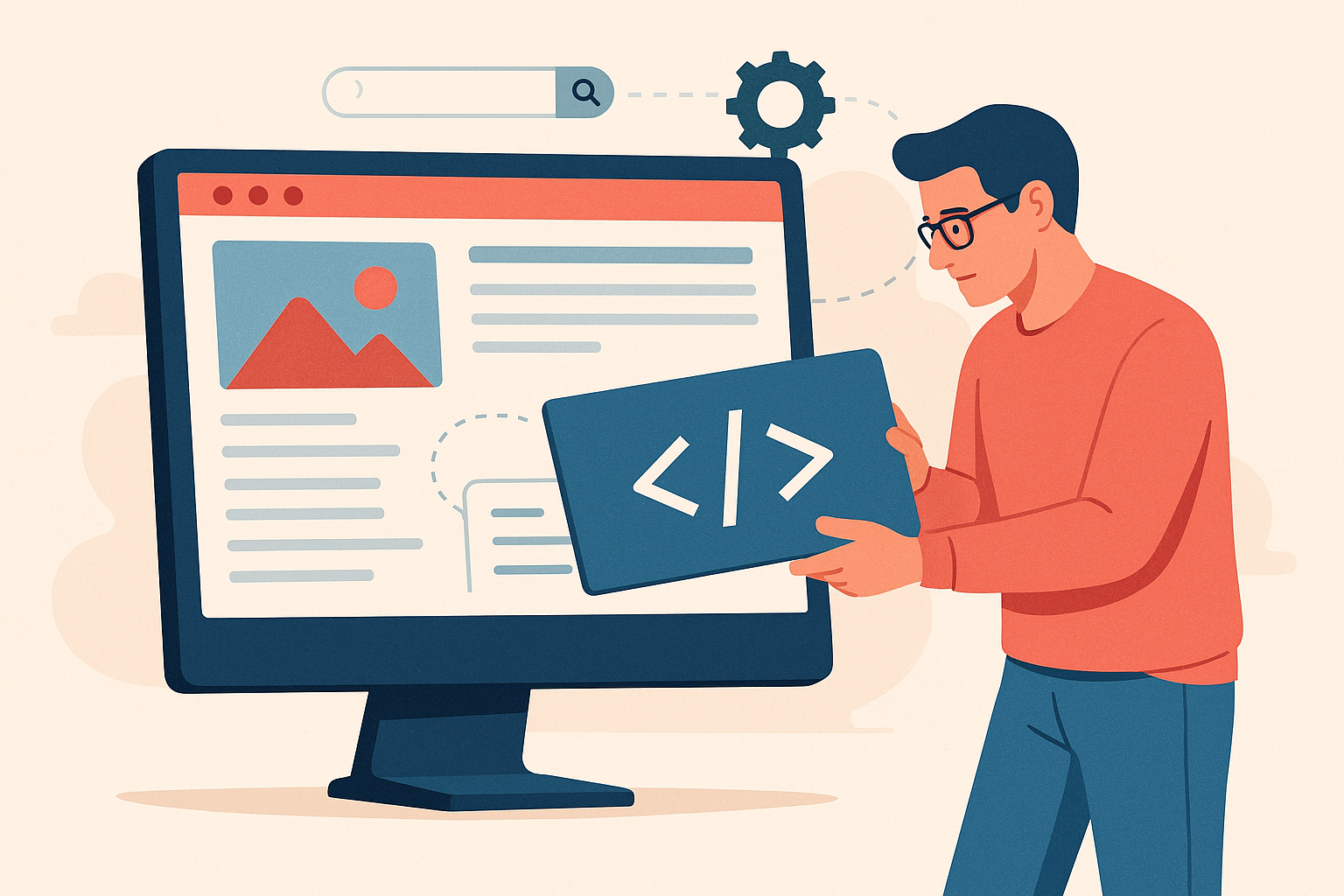 an image of a website building